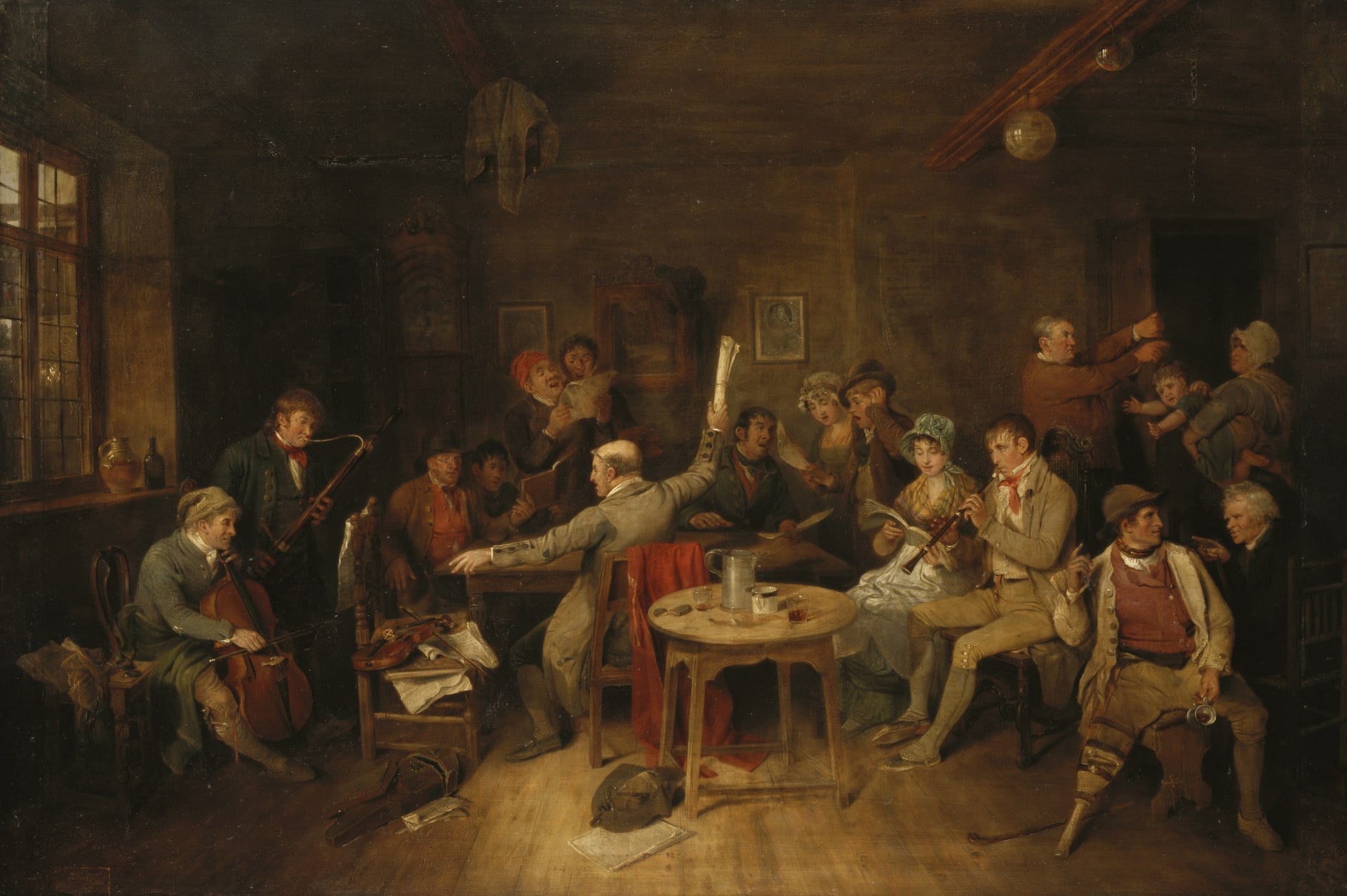 Village Choristers Rehearsing an Anthem for Sunday