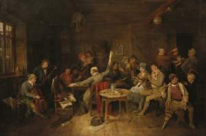 Village Choristers Rehearsing an Anthem for Sunday